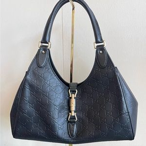 Gucci Joy Bardot Hobo Guccissima Jackie Bag